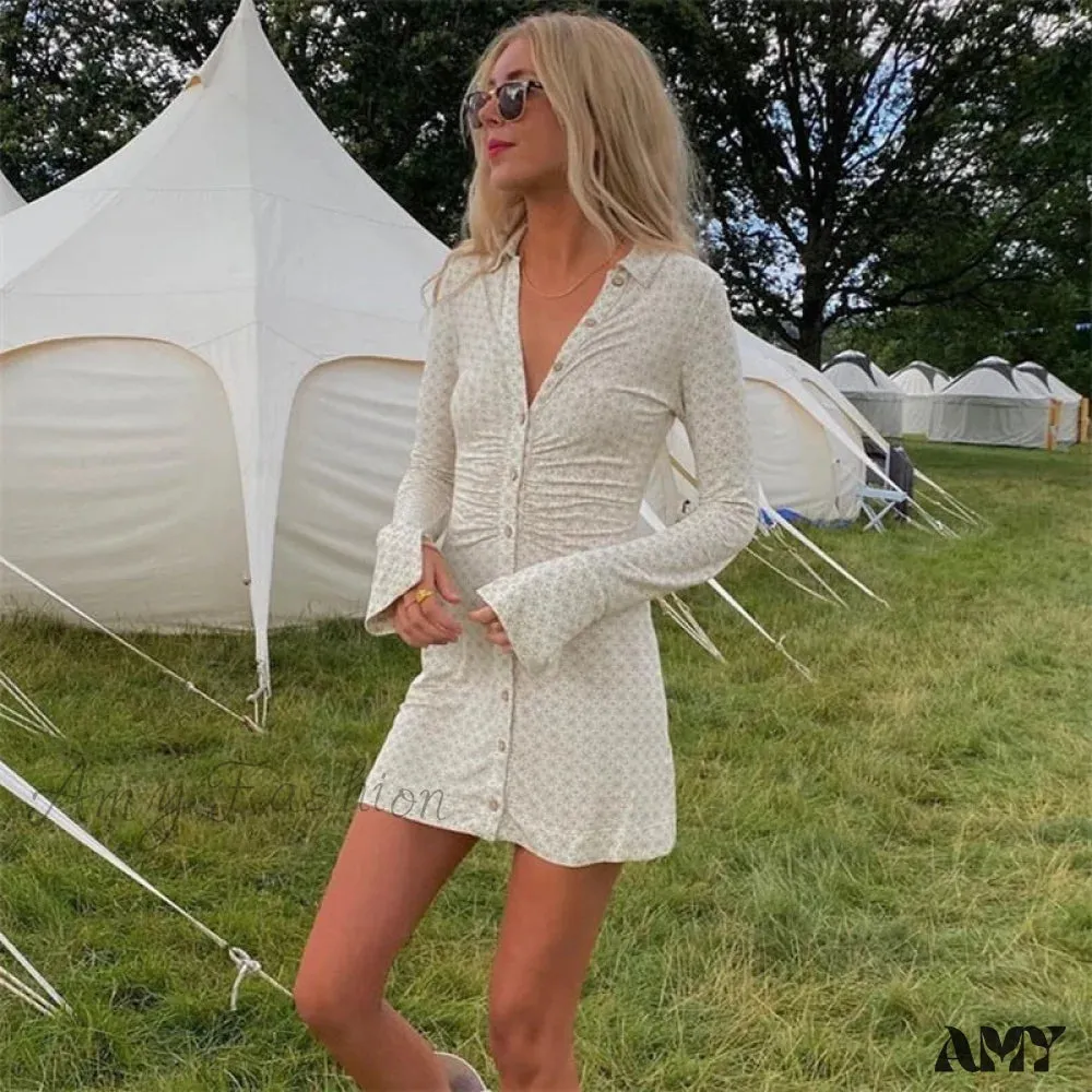 Amy Fashion - Long Sleeve Chic Mini Dresses