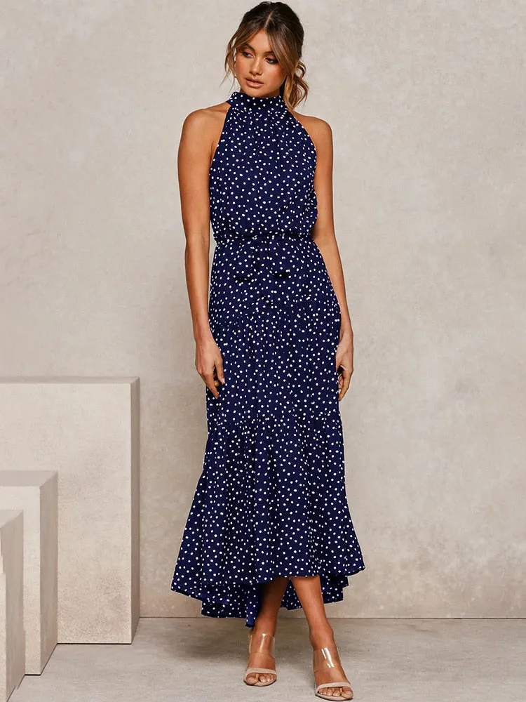 Boho Chic Halter Maxi Dress