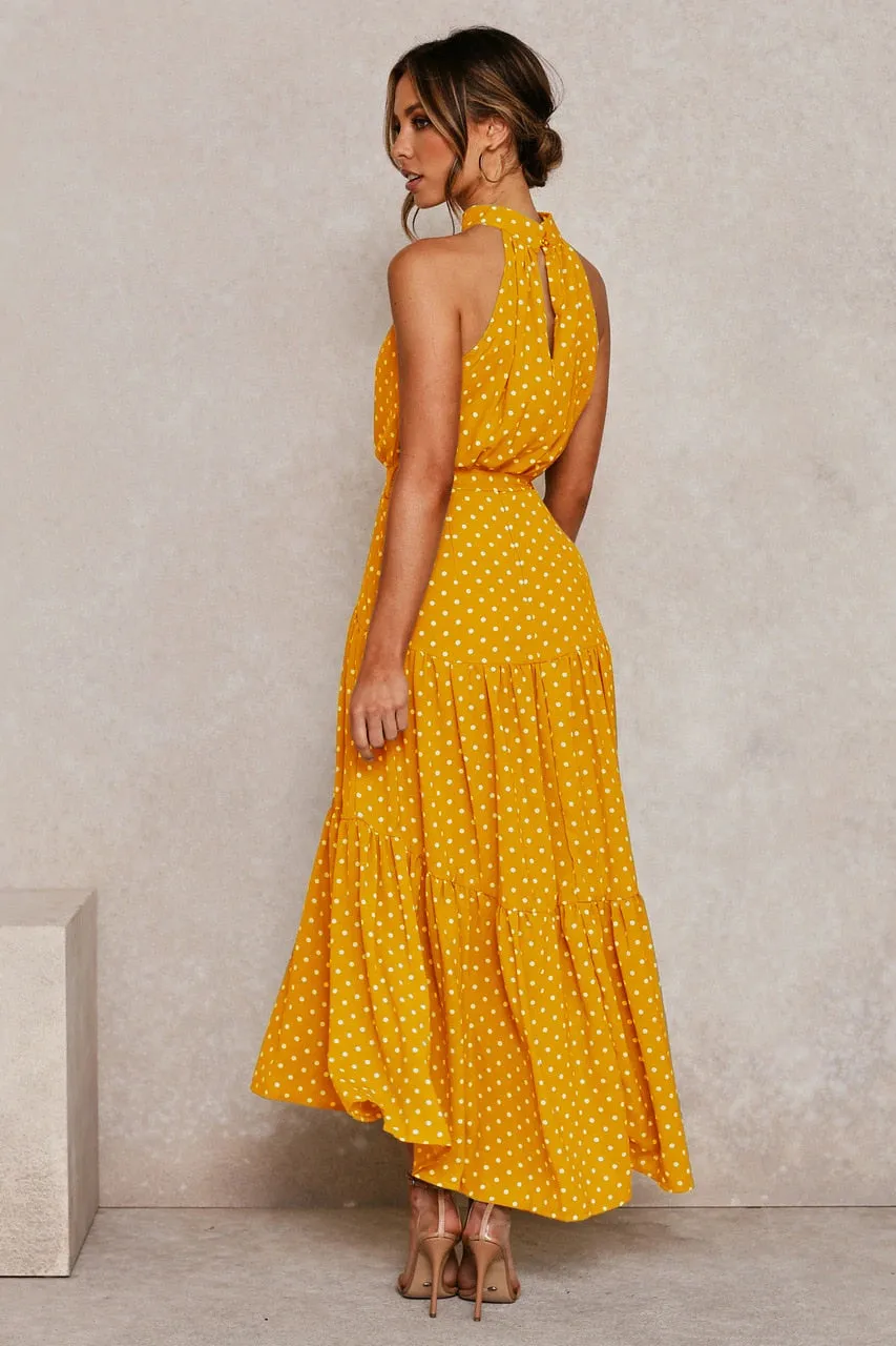 Boho Chic Halter Maxi Dress