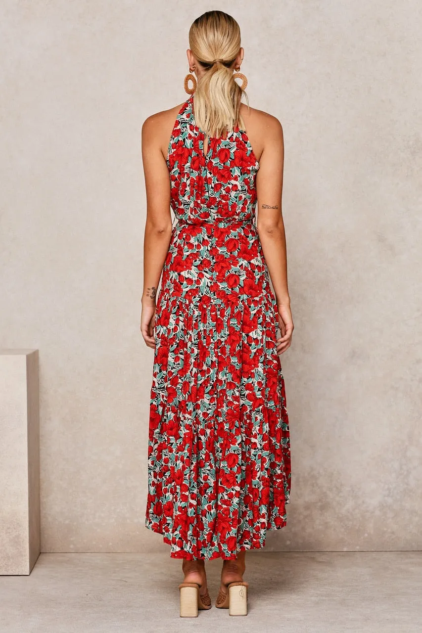 Boho Chic Halter Maxi Dress