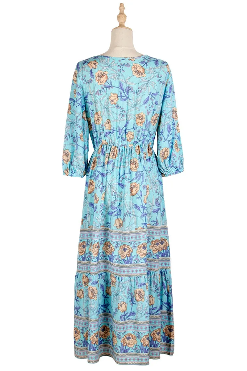 Boho Chic Spring Maxi Dress