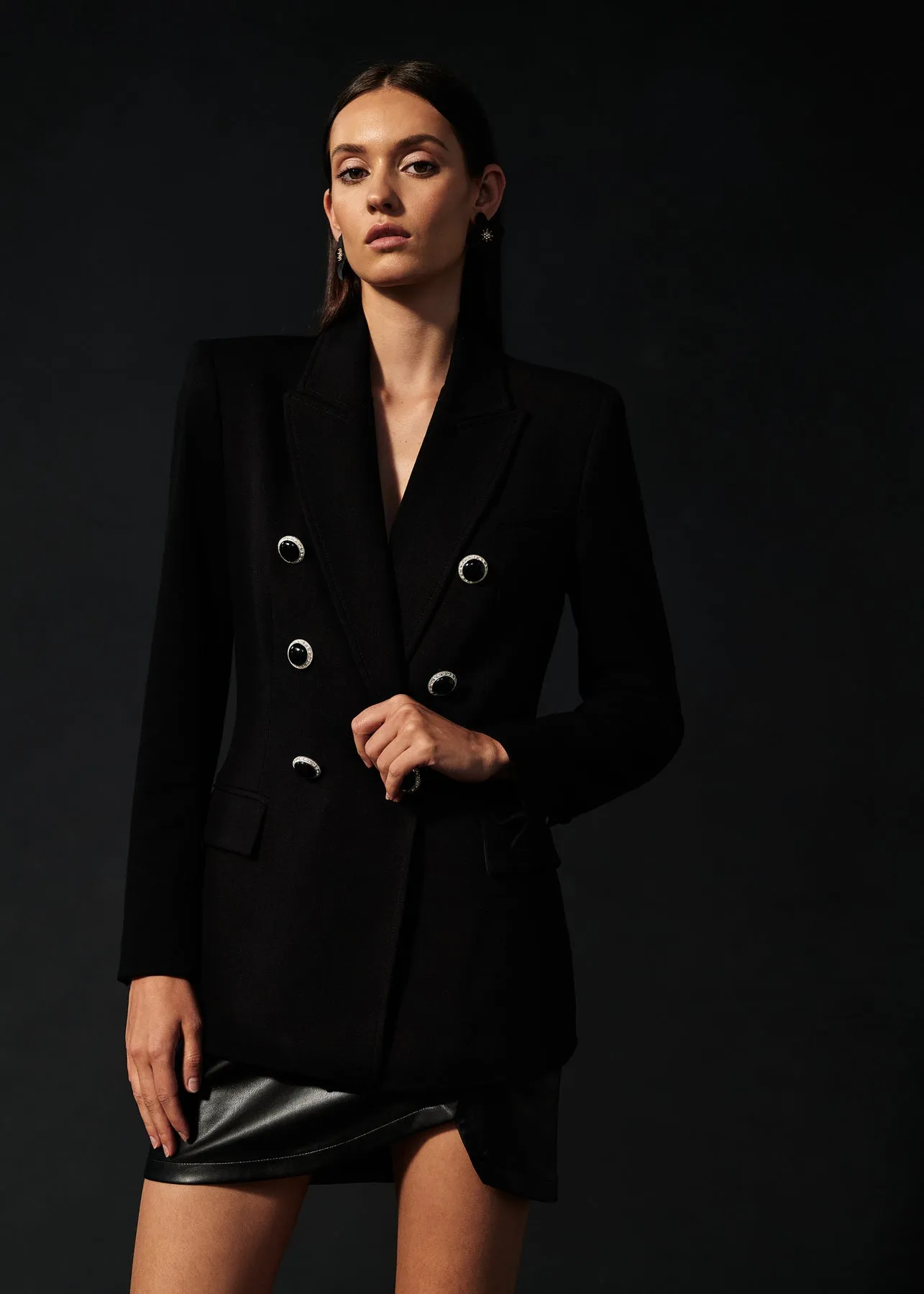 BRUNA BLAZER - BLACK