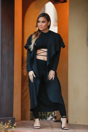 Business Casual Coat - Black