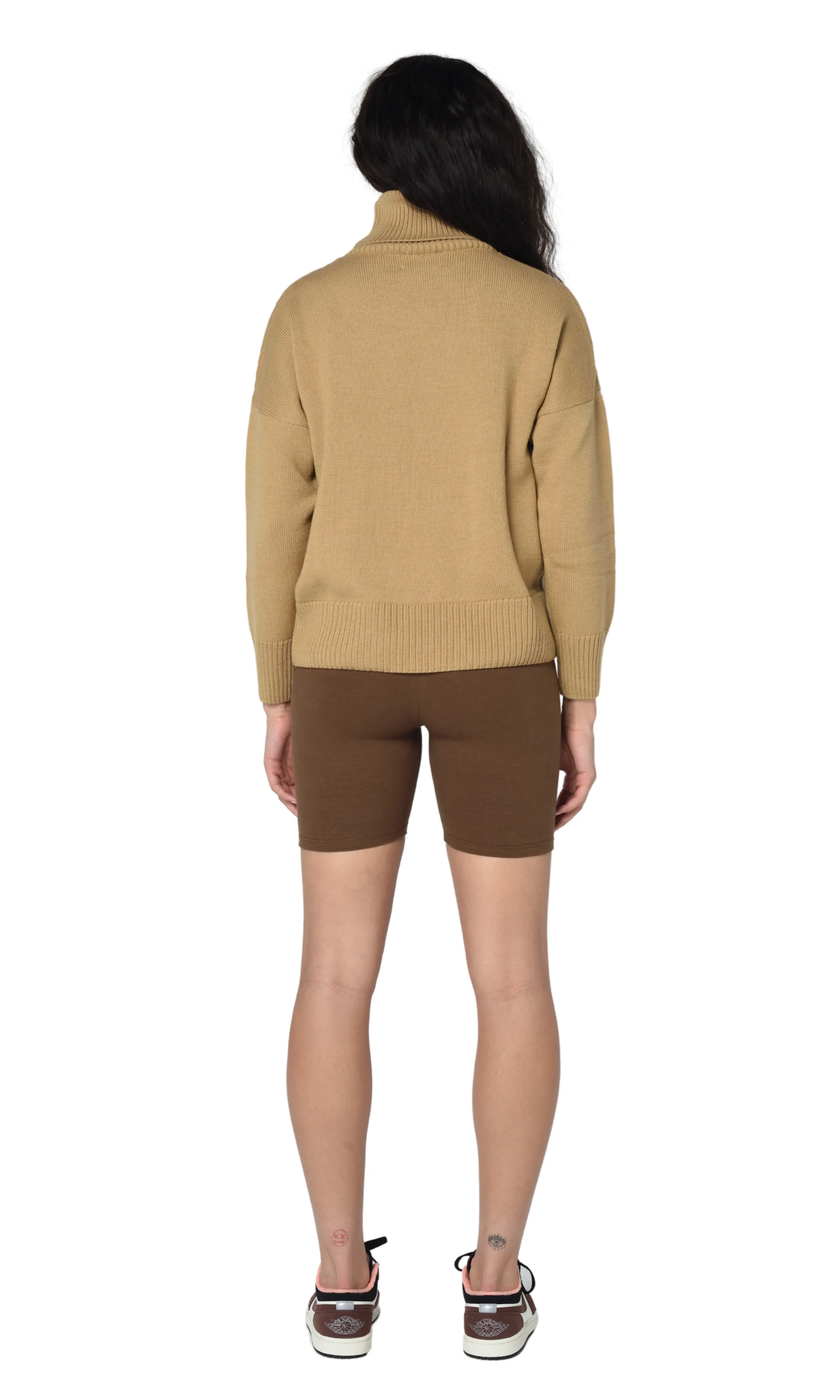 CAMEL HEAVY ROLL NECK