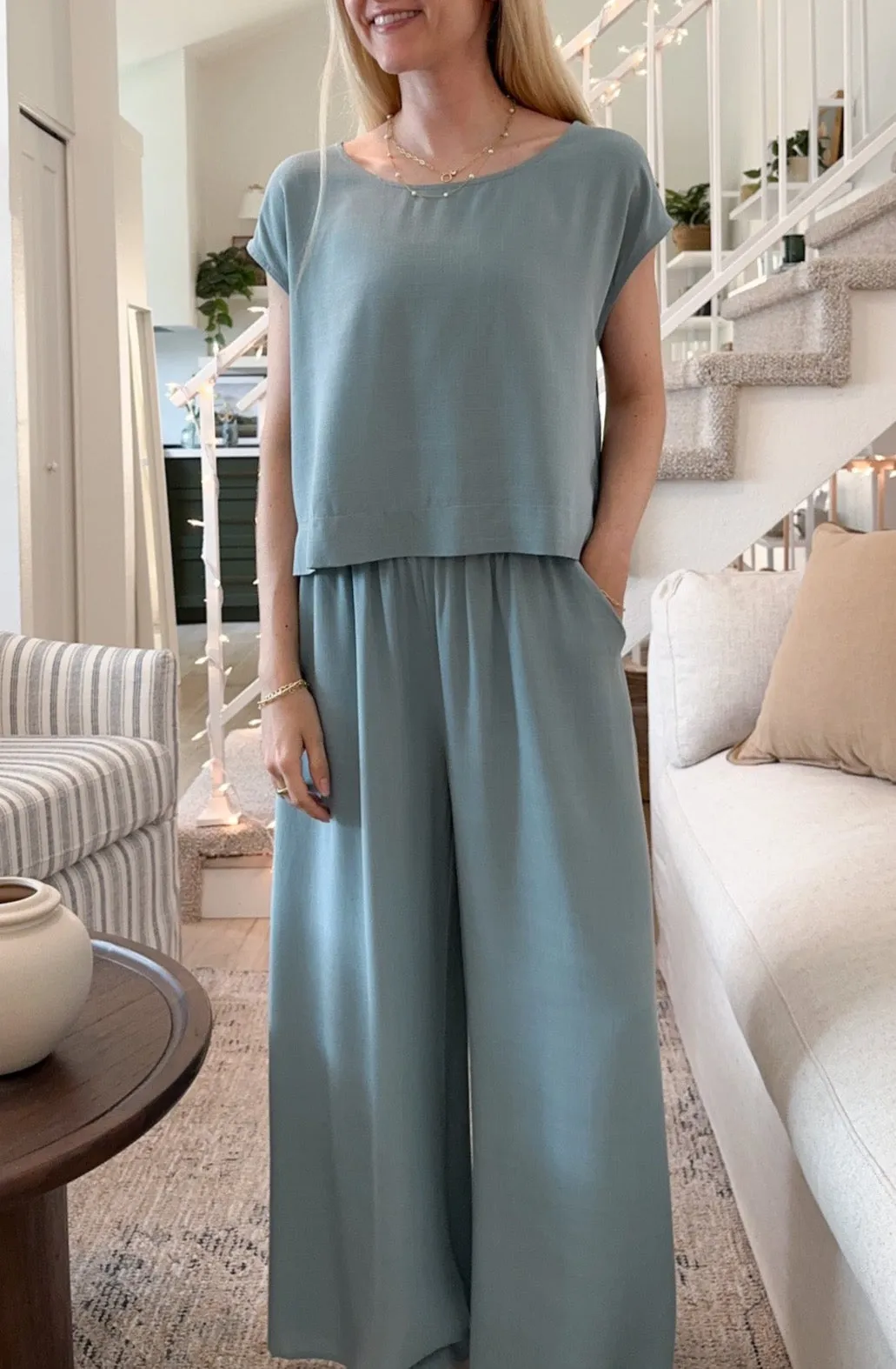 Caribbean Nights Flowy Top