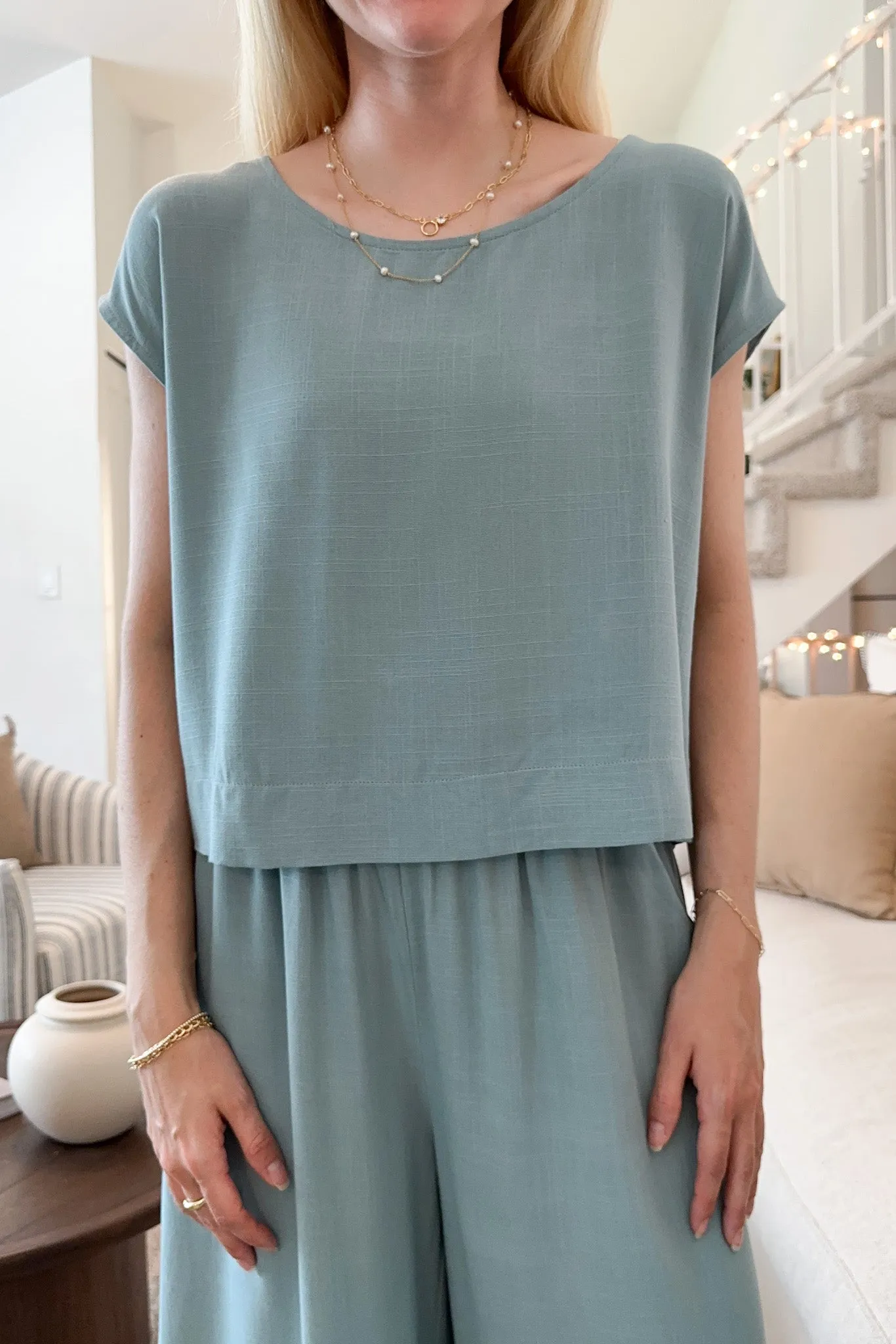 Caribbean Nights Flowy Top