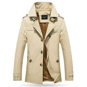 Casual Plus Size Men Windbreaker Jacket