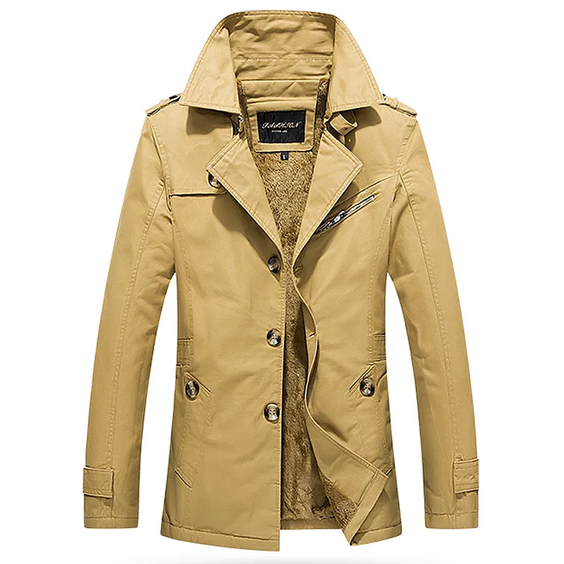 Casual Plus Size Men Windbreaker Jacket