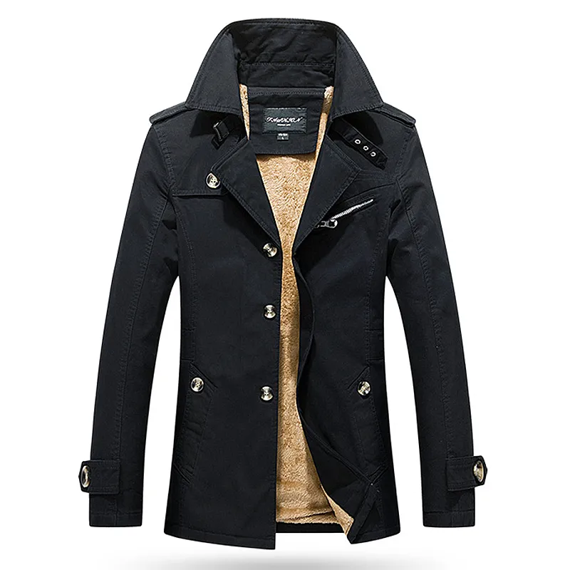 Casual Plus Size Men Windbreaker Jacket