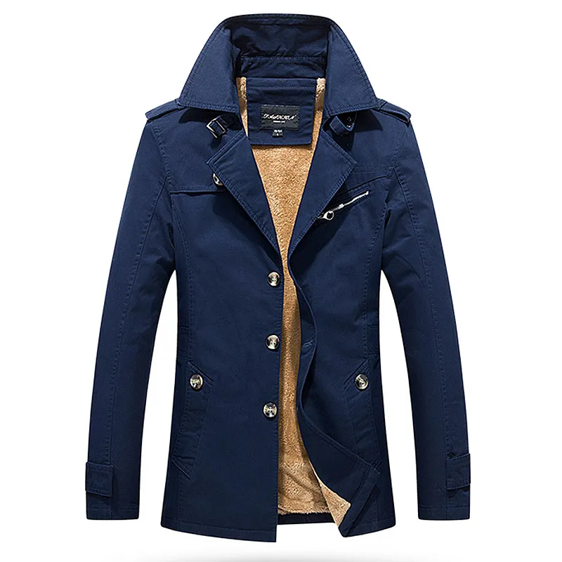 Casual Plus Size Men Windbreaker Jacket