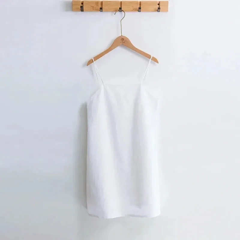 Chic Casual Linen Sexy Sleeveless Dress