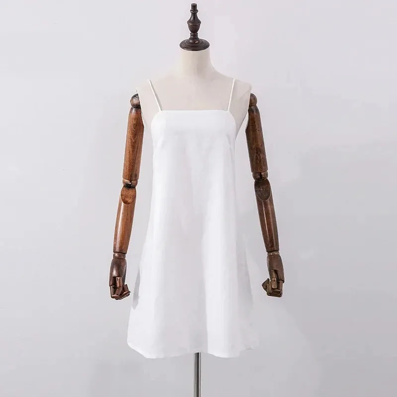 Chic Casual Linen Sexy Sleeveless Dress