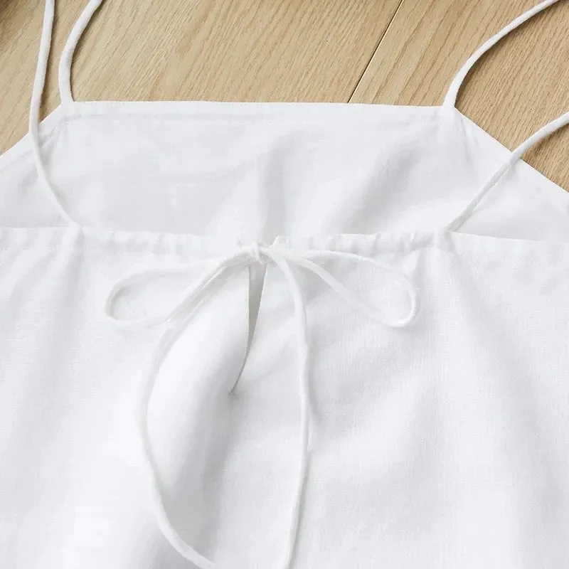 Chic Casual Linen Sexy Sleeveless Dress