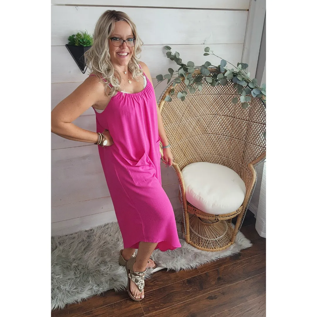 City Slicker Fuschia Romper by Oddi S- L * on sale
