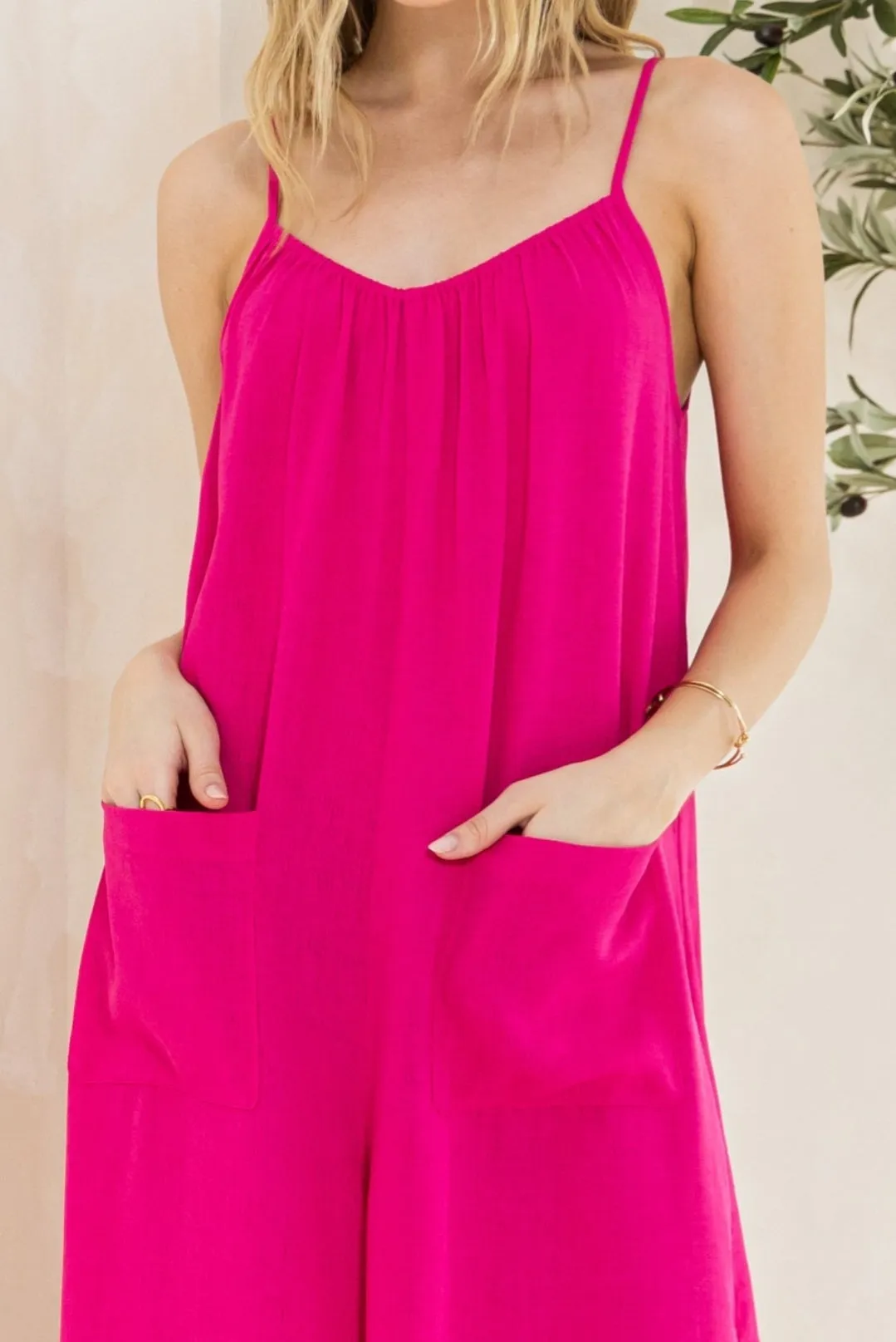 City Slicker Fuschia Romper by Oddi S- L * on sale