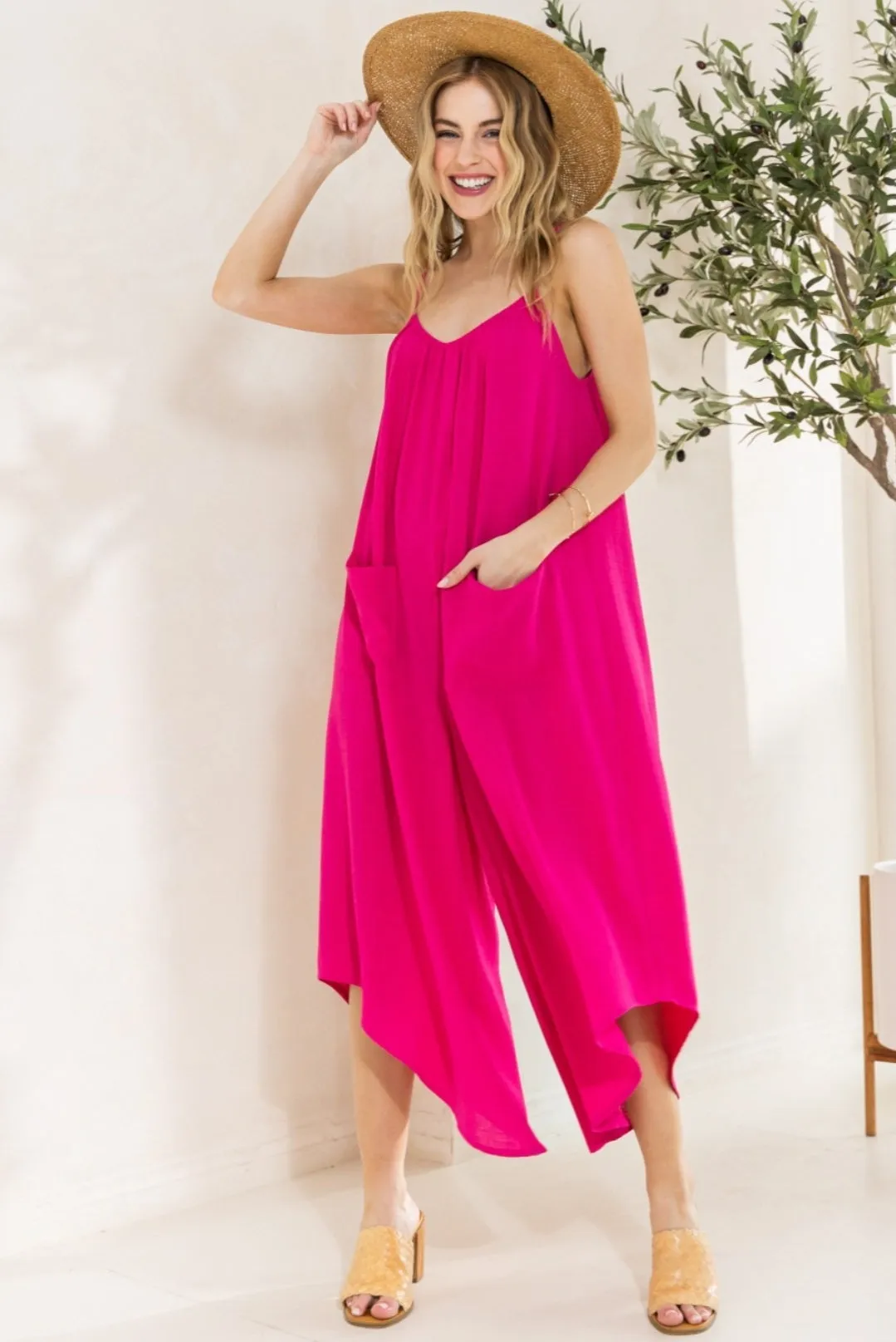 City Slicker Fuschia Romper by Oddi S- L * on sale