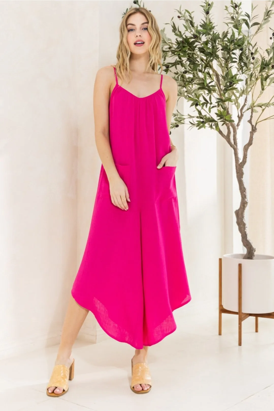 City Slicker Fuschia Romper by Oddi S- L * on sale
