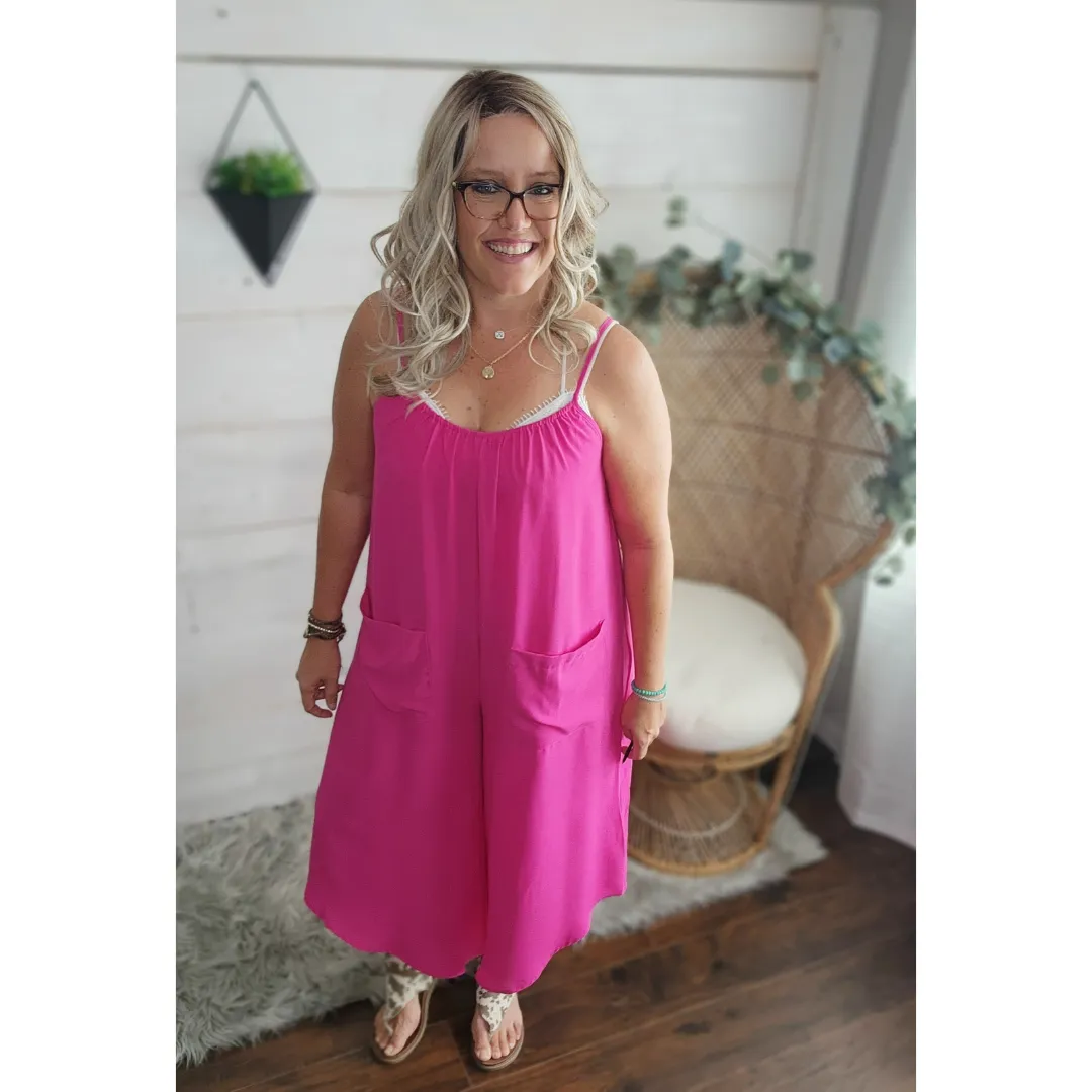 City Slicker Fuschia Romper by Oddi S- L * on sale