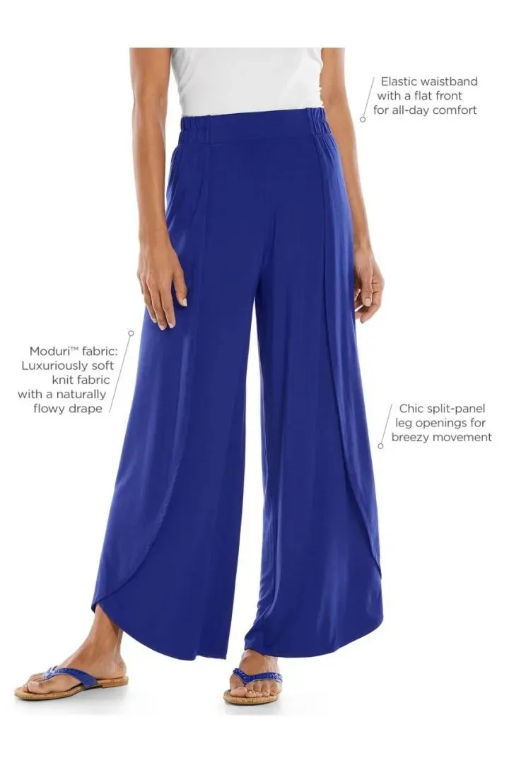 Coolibar Women's Lynsu Wide Leg Pants UPF 50  - White
