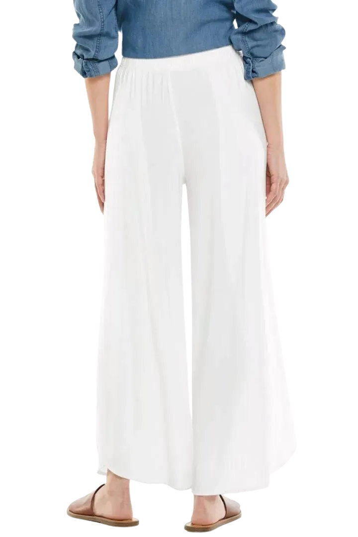 Coolibar Women's Lynsu Wide Leg Pants UPF 50  - White