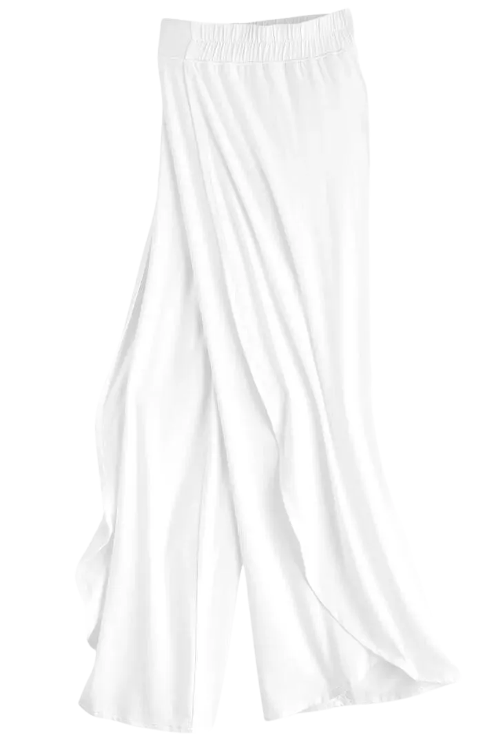Coolibar Women's Lynsu Wide Leg Pants UPF 50  - White
