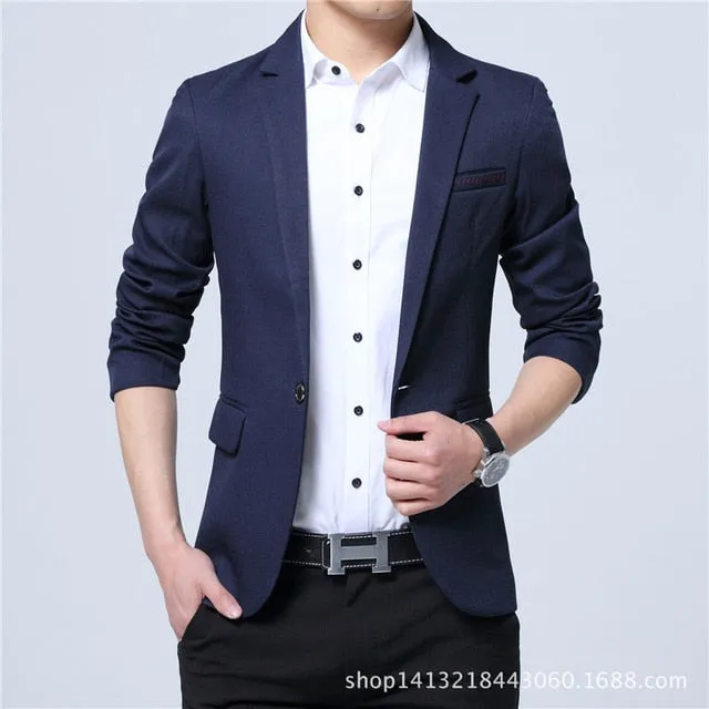 Designer Outerwear Slim Fit Men Jacket