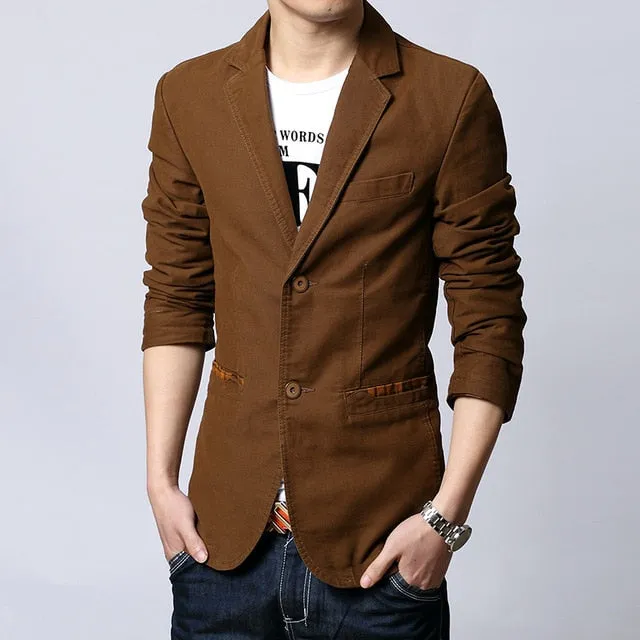 Designer Outerwear Slim Fit Men Jacket
