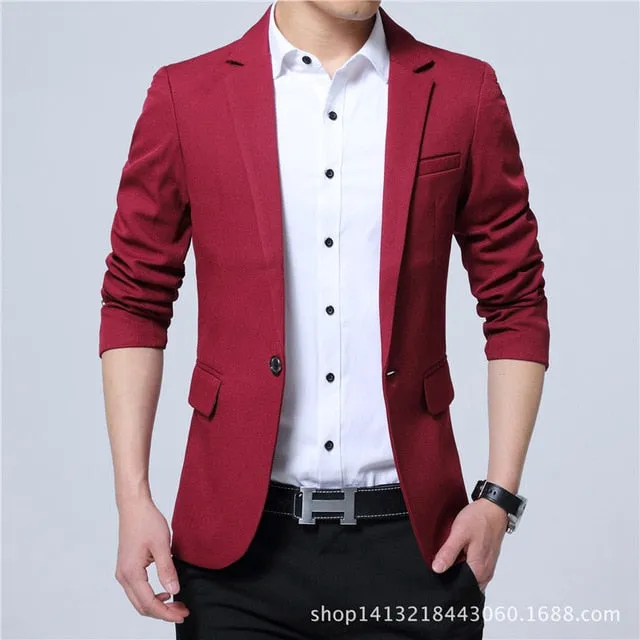 Designer Outerwear Slim Fit Men Jacket