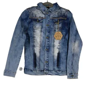 Desigual Boys' Denim Embroidered  Jacket