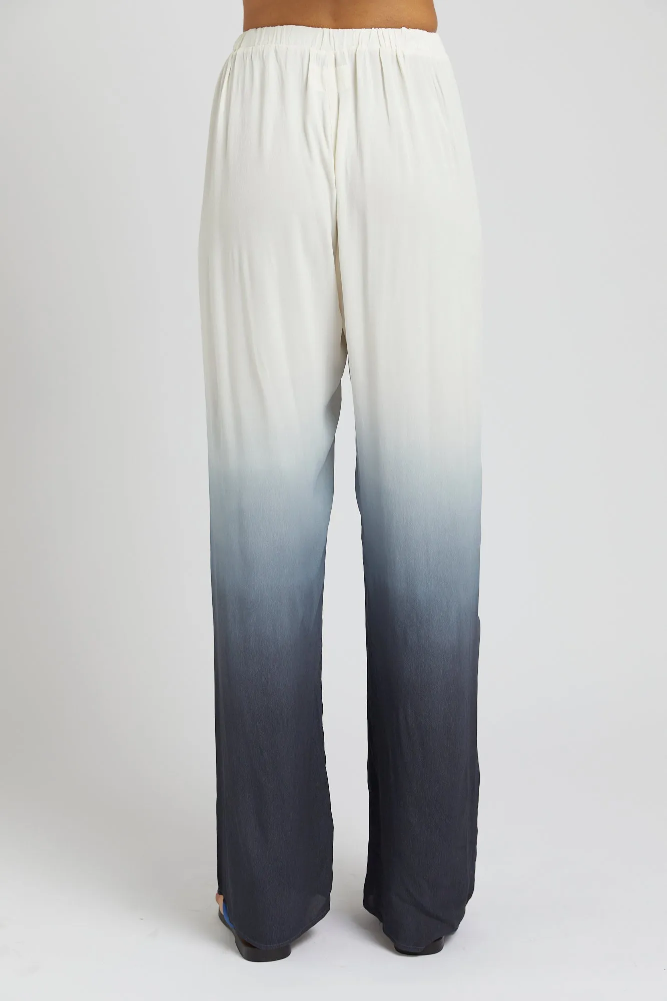 ELASTIC WAIST DRAWSTRING PANT- CHARCOAL FADE