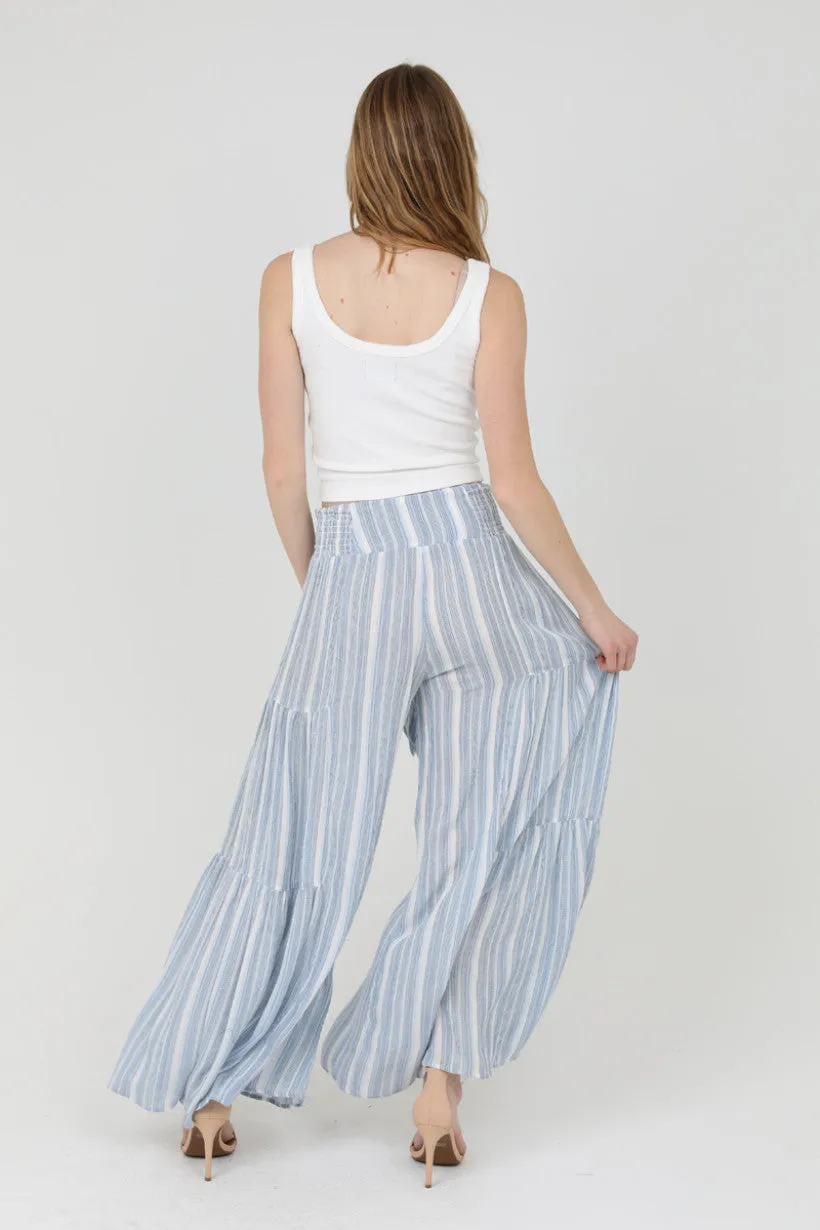 Flowy Blue Wide Leg Pant