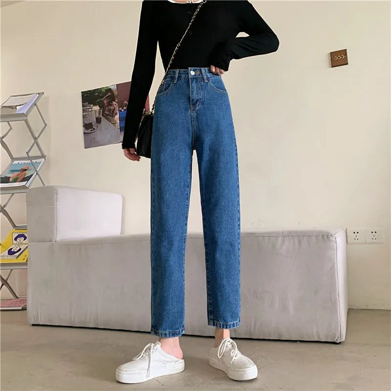 Flytonn-cute winter outfits casual winter outfits christmas outfit party look inspos High Waist Ankle Leg Slim Long Jeans Pants
