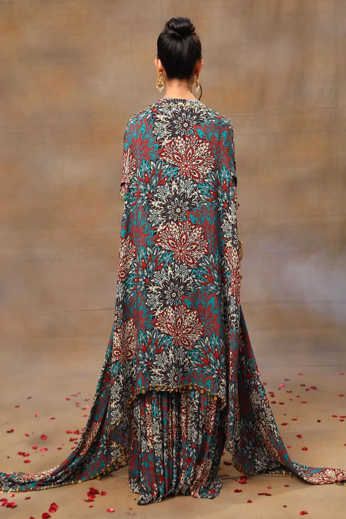 Gold Embroidered Kurta Set