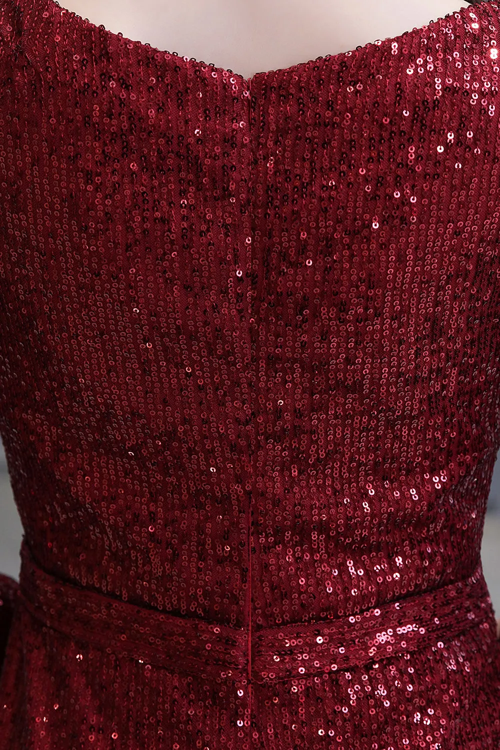 Gorgeous Sequins Long Sleeve V-Neck Mermaid Evening Gowns