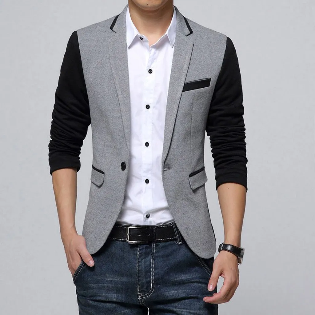 LISEAVEN - Original Clothing Blazer Men Fashion Coat Slim Male Clothing Casual Solid Color Mens Blazers Plus Size