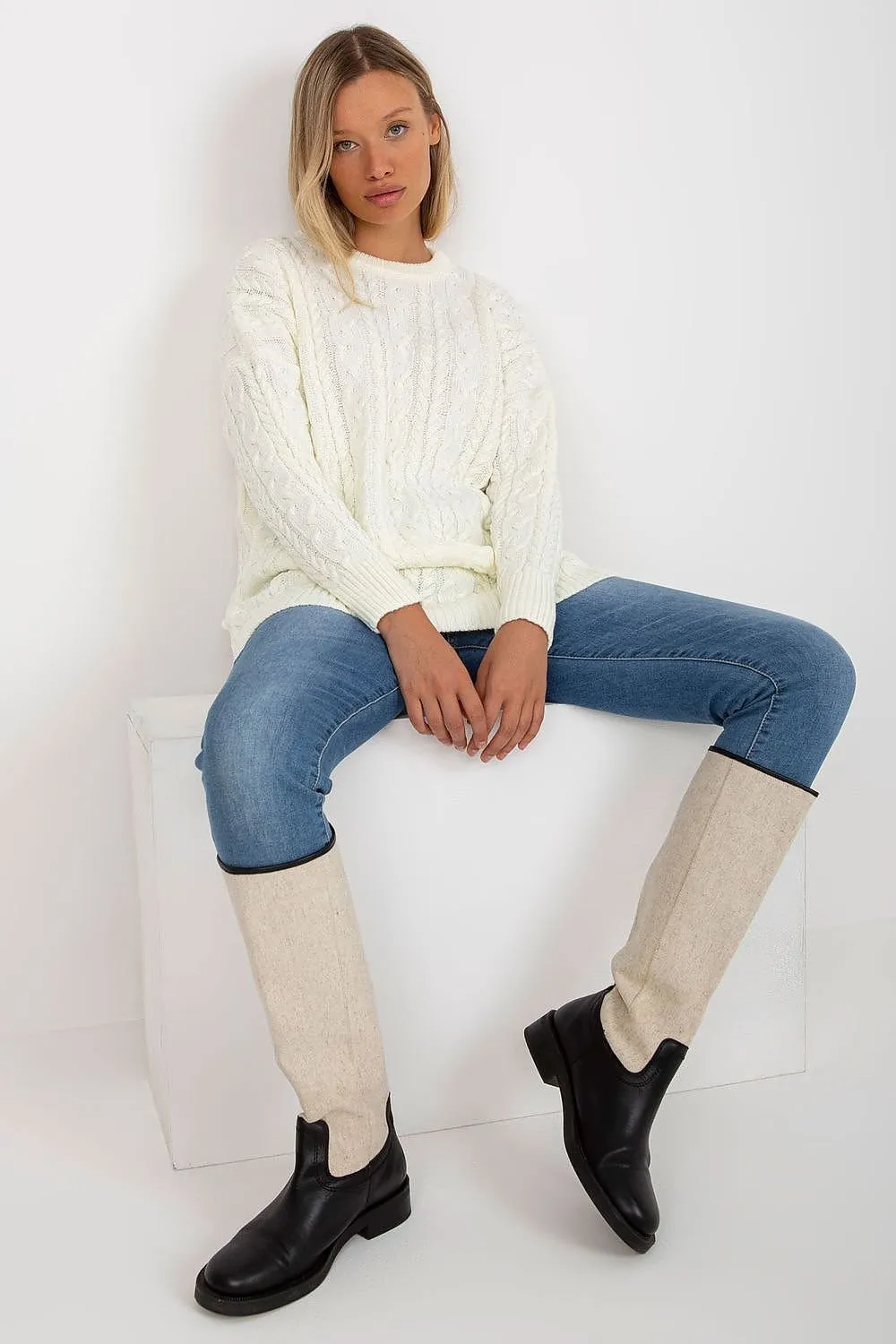 Long jumper model 174740 Rue Paris