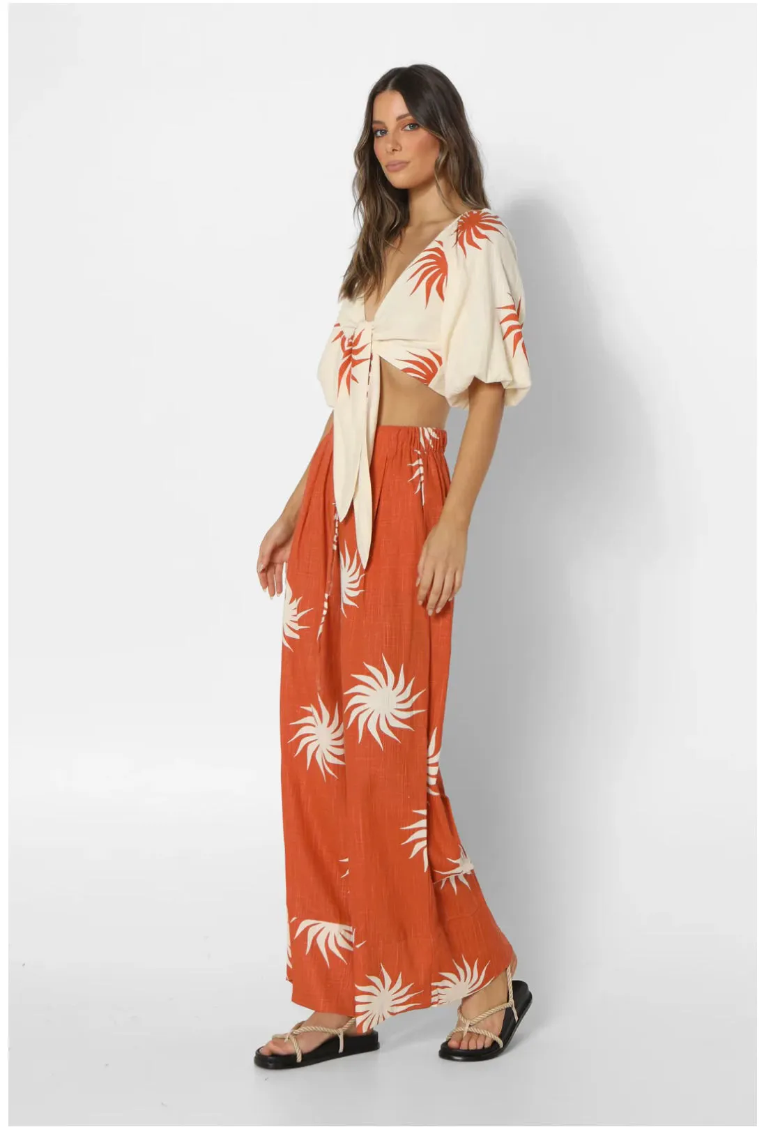 Lost in Lunar - Drawstring Wide Leg Pant