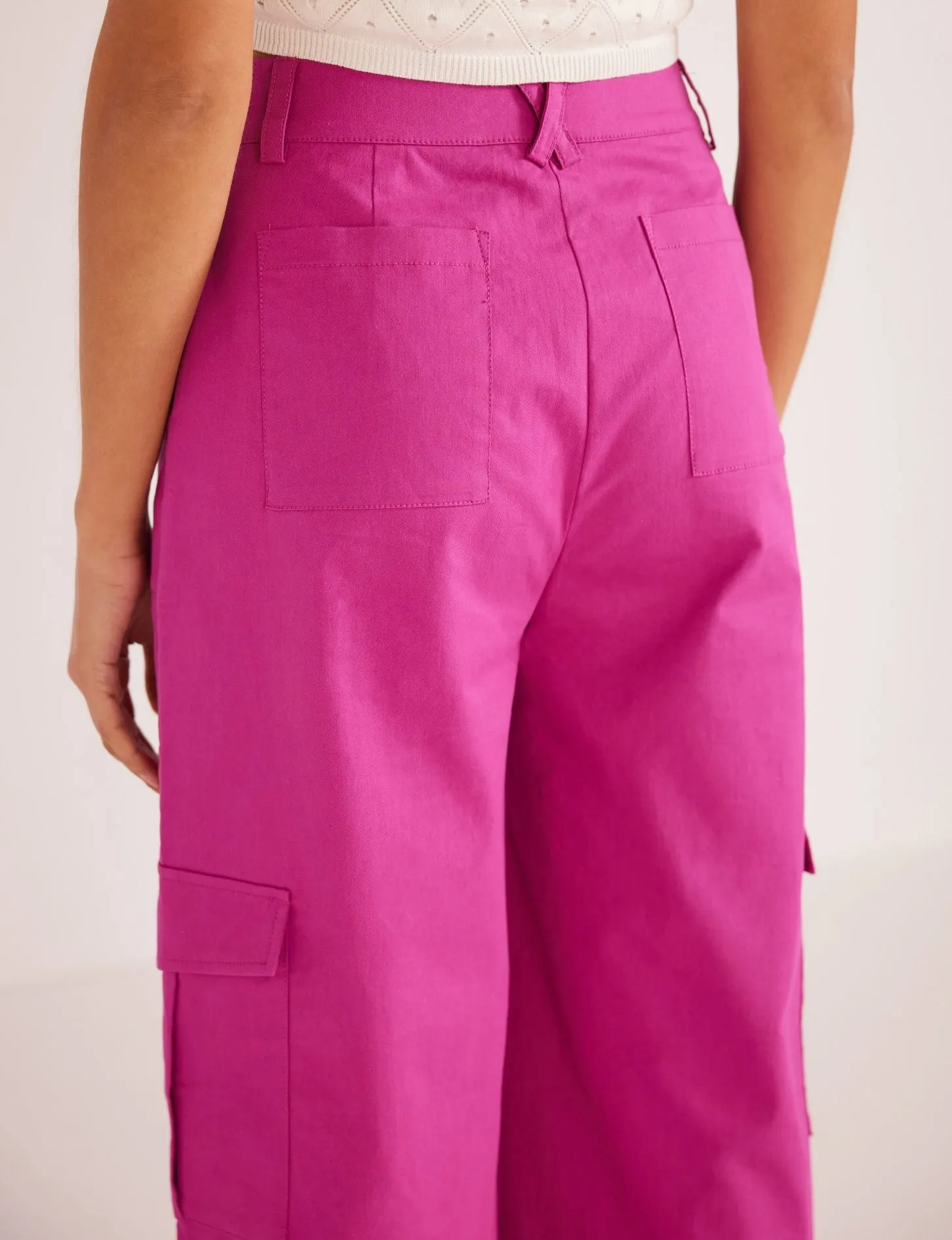 Minkpink Liora Cargo Pocket Pants in Orchid