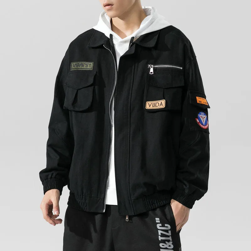 New Loose Casual Workwear Bomber Jacket