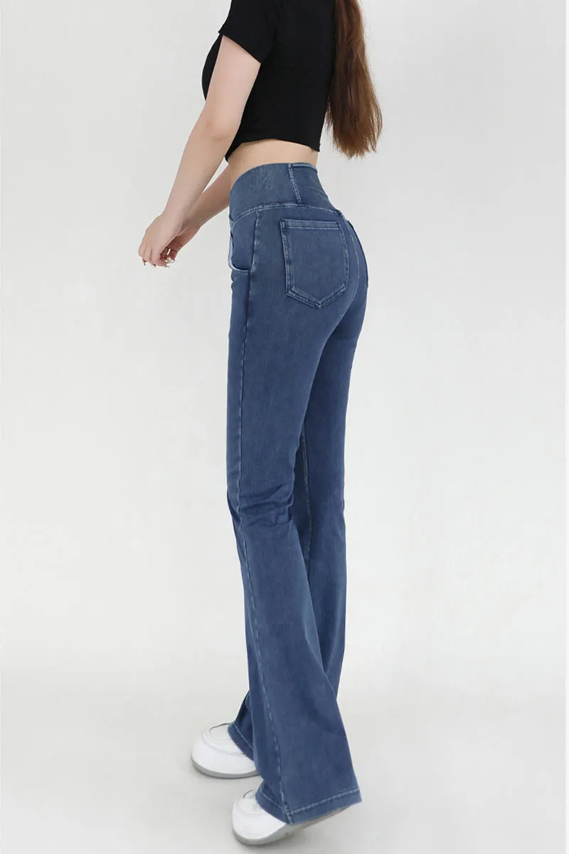PK0682 Bootcut Workout Denim Pants