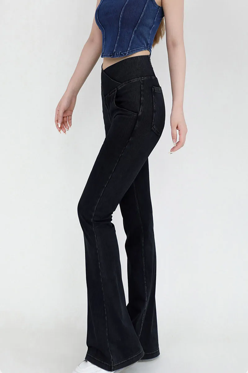 PK0682 Bootcut Workout Denim Pants