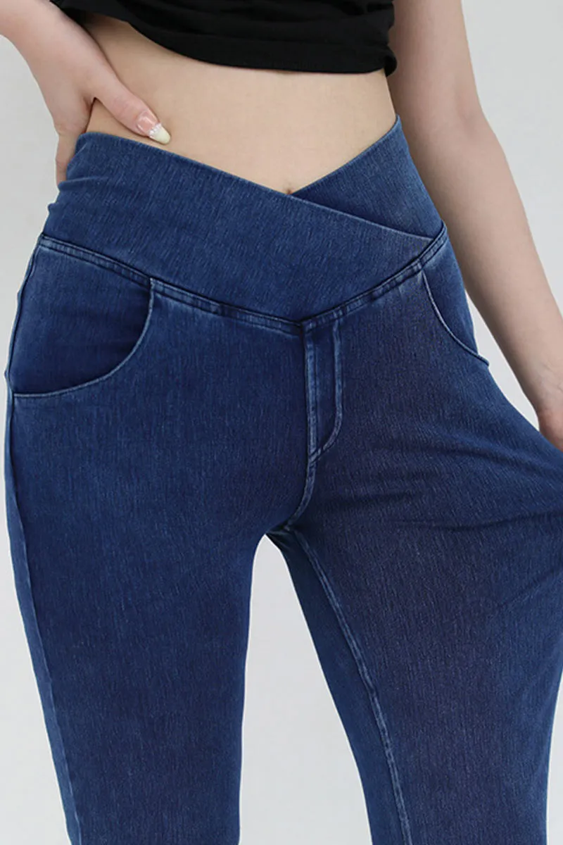 PK0682 Bootcut Workout Denim Pants