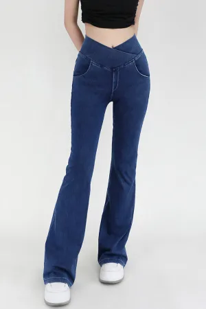 PK0682 Bootcut Workout Denim Pants