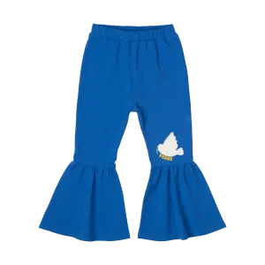 ROCK YOUR BABY - PEACE DOVE FLARED TRACK PANTS