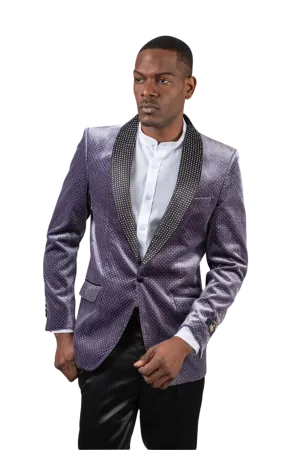 Velvet Texture Sport Coat -Lilac